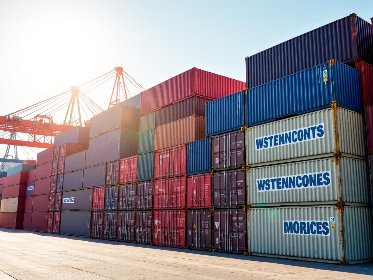 Containers stacked at the Port of Savannah